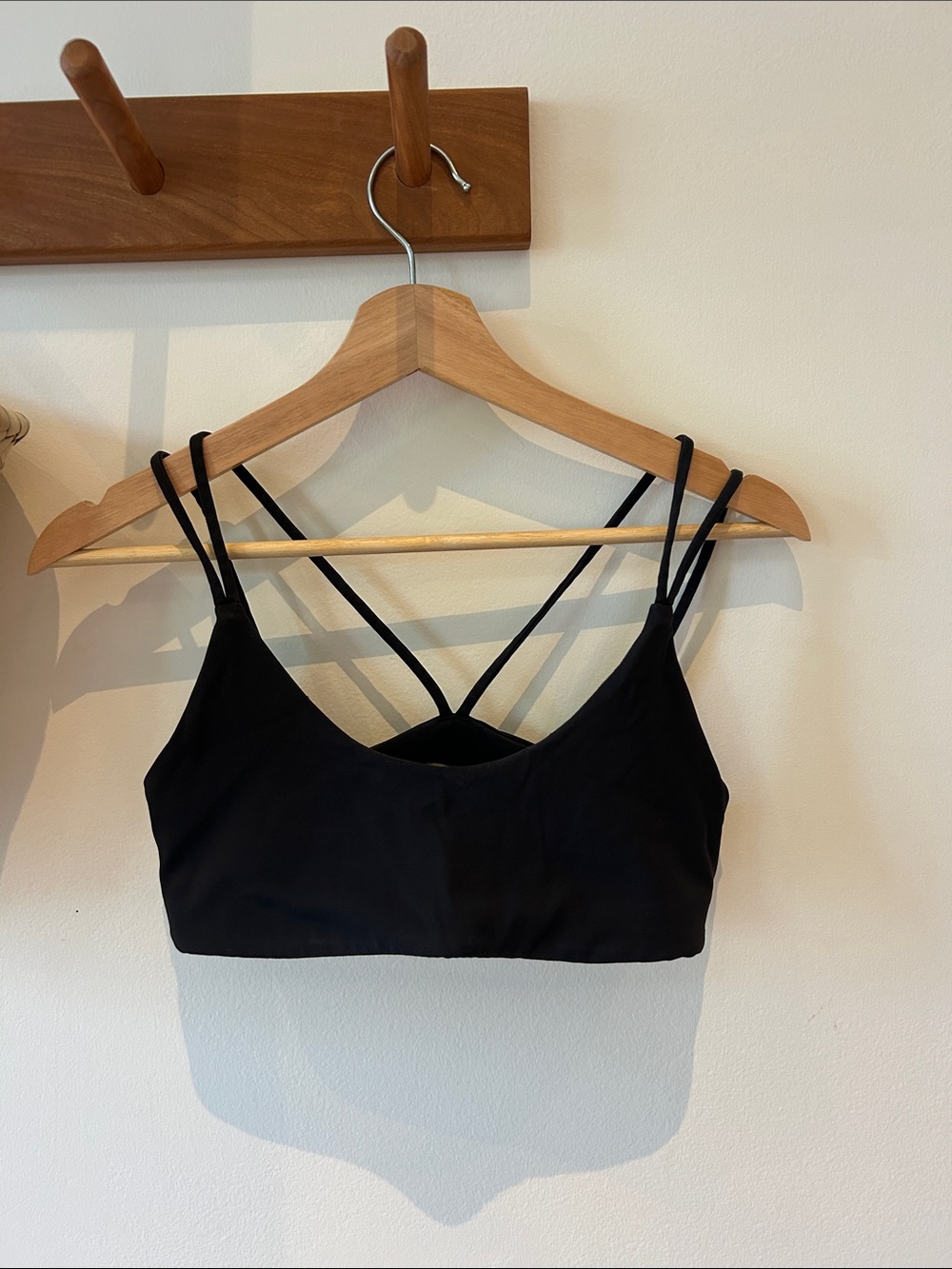 TNA Black Double-Strap Bralette